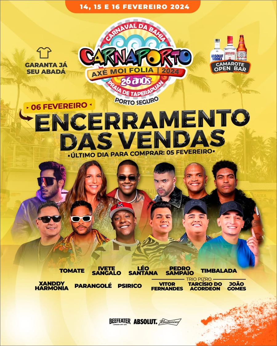 Contagem Regressiva Carnaporto Axé Moi Em últimos Dias De Vendas On Line Agazeta Bahia 9289